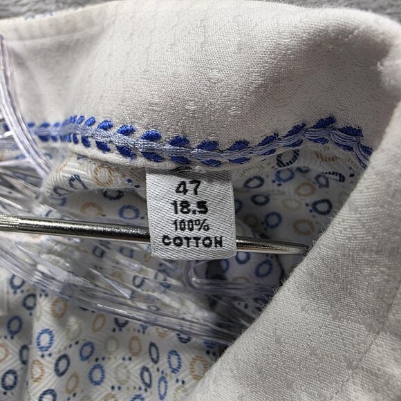 Robert Graham Shirt Mens 2XL Circle Print Tailored Fit Long Sleeve Button Down - Picture 3 of 10